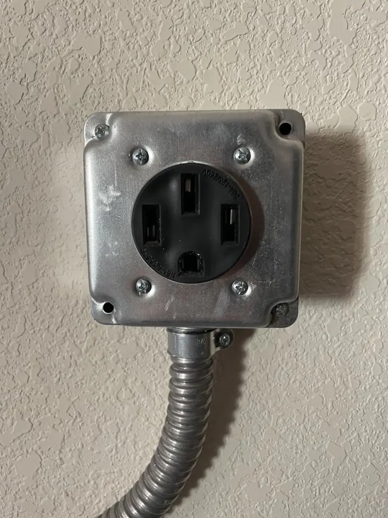 NEMA 14-50 outlet installed for Electrical Panel Upgrade in Detroit